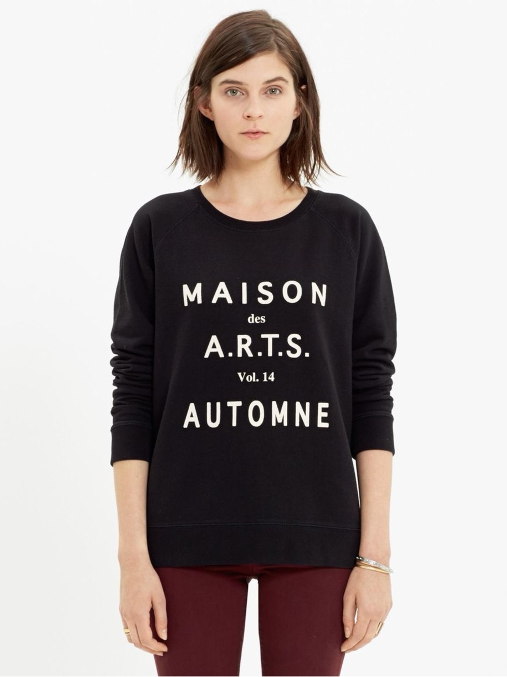 Madewell Black Graphic Maison des A.R.T.S. Sweatshirt